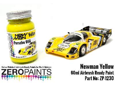 1230 - Newman Porsche Yellow Paint - image 1