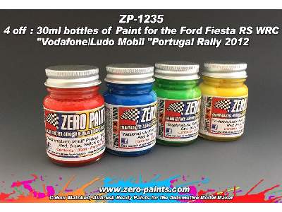 1235 - Vodafone/Ludo Mobil Rally Car Paint Set 4 - image 1