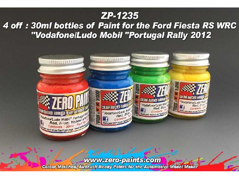 1235 - Vodafone/Ludo Mobil Rally Car Paint Set 4 - image 1