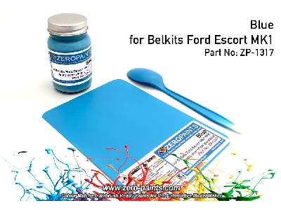 1317 - Ford Escort Mk1 Wrc Blue Paint (Belkits) - image 1