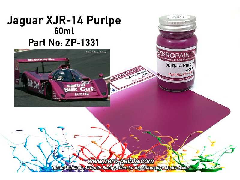 1331 - Jaguar Xjr-14 Purple Paint - image 1