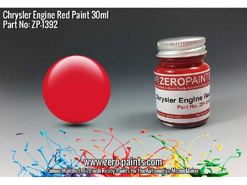 1392 - Chrysler Usa Red Engine Paint - image 1