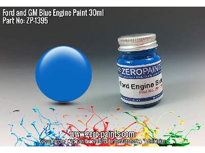 1395 - Ford And Gm Blue Engine Paint - image 1