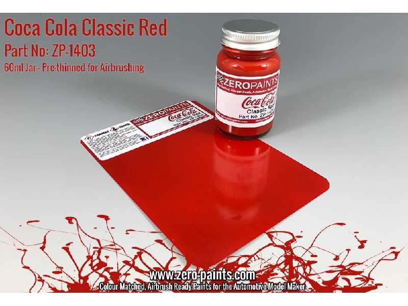 1403 - Coca Cola Classic Red Paint - image 1