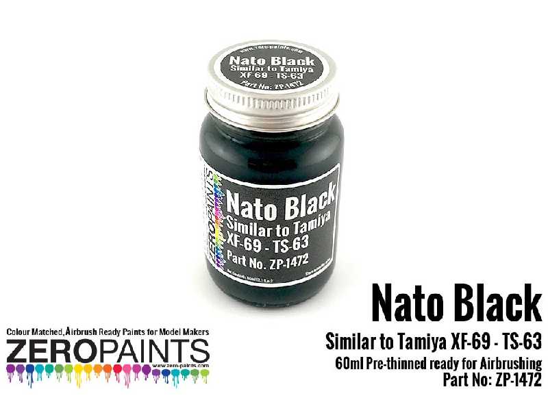 1472 - Nato Black (Similar To Tamiya Xf-69, Ts-63 Paint) - image 1