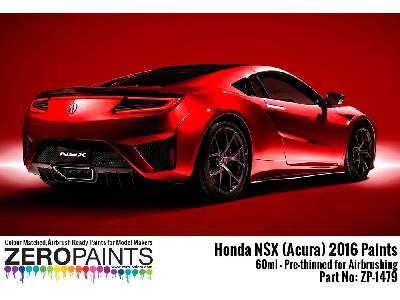 1479red - Honda Nsx (Acura) 2016 Valencia Red Pearl - image 1