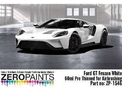1546 - Ford Gt Frozen White Paint - image 1