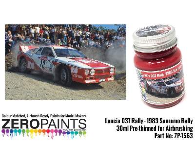 1563 - Lancia 037 Rally 1983 Sanremo Red Paint - image 1