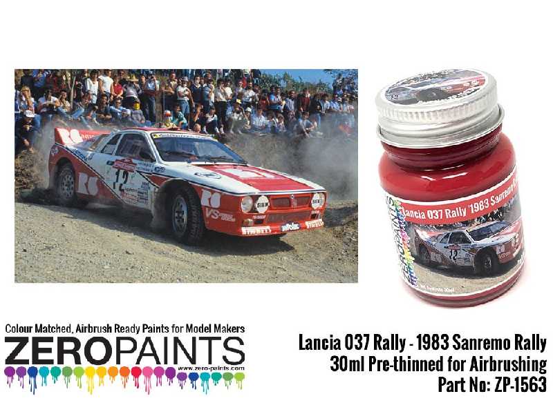 1563 - Lancia 037 Rally 1983 Sanremo Red Paint - image 1