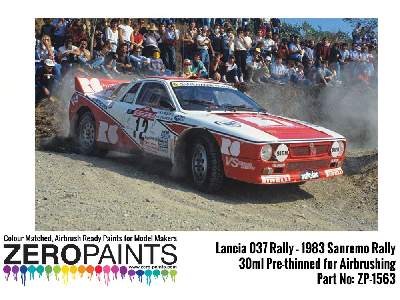 1563 - Lancia 037 Rally 1983 Sanremo Red Paint - image 2