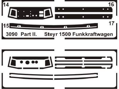 Steyr 1500 Funkkraftwagen (Einheitsfuhrerhaus) - conversion set  - image 4