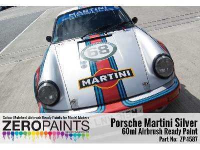 1587 - Porsche 911 Martini Silver Paint - image 2