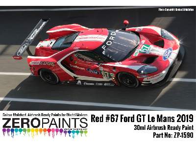 1590 - #67 Ford Gt Le Mans Red Paint - image 2