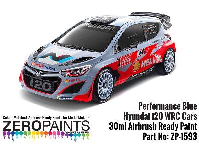 1593 - Hyundai I20 Wrc Performance Blue Paint - image 3