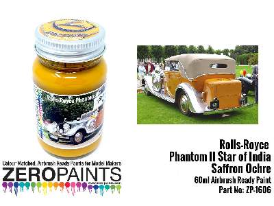 1606 - Rolls Royce Phantom Ii Star Of India Saffron Ochre Paint - image 1