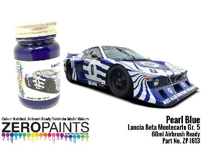 1613 - Lancia Beta Montecarlo Gr. 5 Pearl Blue Paint - image 1