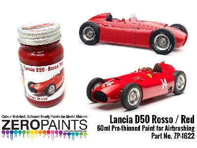 1622 - Lancia D50 Rosso/Red Paint - image 1