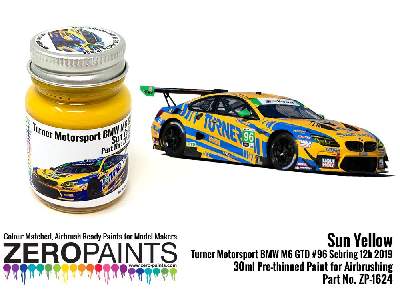 1624 - Sun Yellow Paint For Turner Motorsport Bmw M6 Gtd - image 1