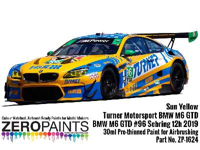 1624 - Sun Yellow Paint For Turner Motorsport Bmw M6 Gtd - image 3