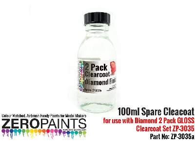 3035a - Spare Clearcoat For Diamond 2 Pack Gloss Clearcoat Set Zer-3035 - image 1