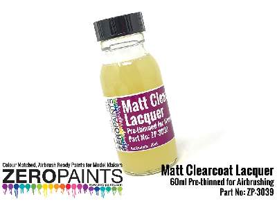 3039 - Matt Clearcoat Lacquer (Pre-thinned For Airbrushing) - image 1