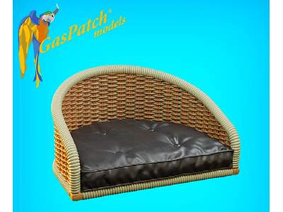 British Wicker Seat Full Back - Short And Tall, No Leather Pad - image 2