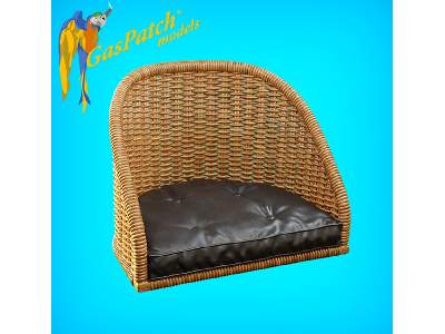 British Wicker Seat Full Back - Short And Tall, No Leather Pad - image 4
