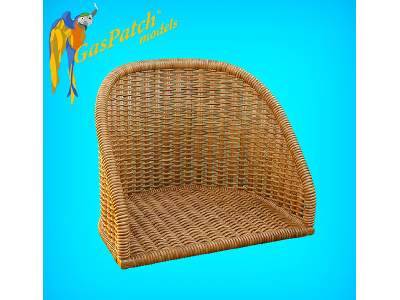 British Wicker Seat Full Back - Short And Tall, No Leather Pad - image 5