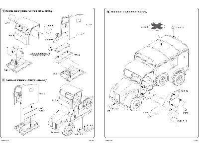 Steyr 1500 Ambulance wood cab - conversion set for Tamiya - image 3