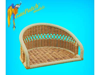 British Wicker Seat Perforated Back - Short And Tall No Leather Pad - image 4