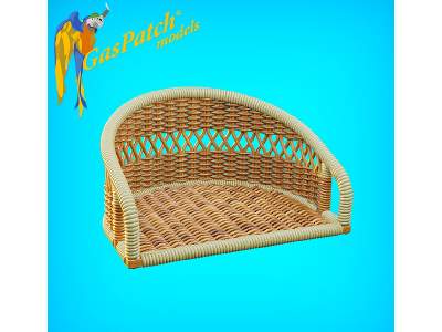 British Wicker Seat Perforated Back - Short And Tall No Leather Pad - image 3