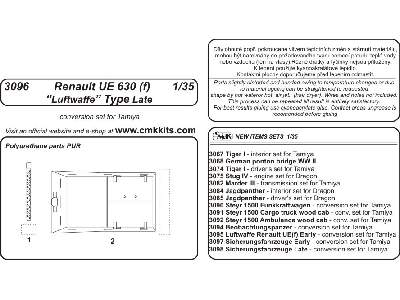 Renault UE 630 (f) Luftwaffe Type Late - conv. set for Tamiya - image 2