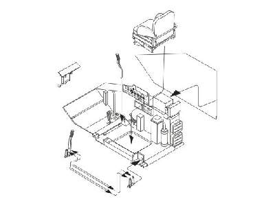 T-55A  Driver's set for Tamiya kit - image 1