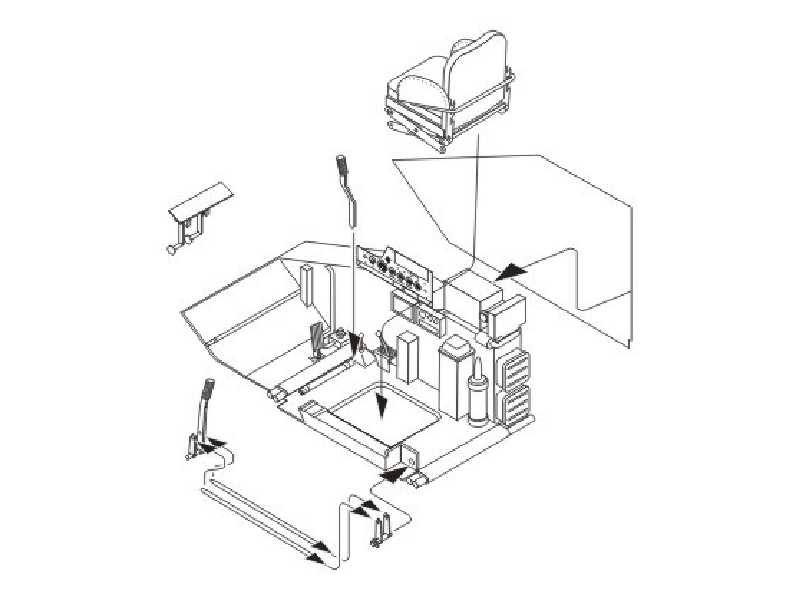 T-55A  Driver's set for Tamiya kit - image 1