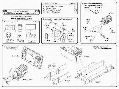 US Transmission for M4 Sherman series for Tamiya / Dragon kit - image 2