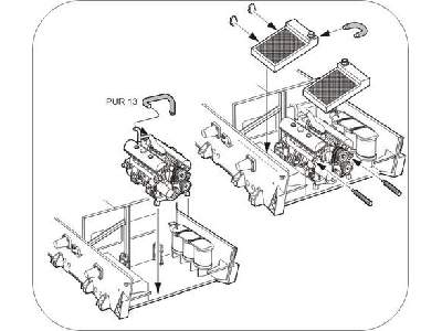 StuG IV  Engine set 1/35 for Dragon kit - image 1