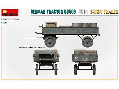 German Tractor D8506 With Cargo Trailer - image 7