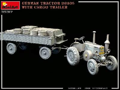 German Tractor D8506 With Cargo Trailer - image 9