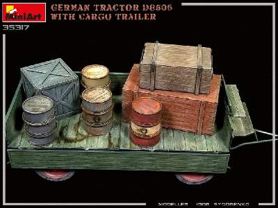 German Tractor D8506 With Cargo Trailer - image 11