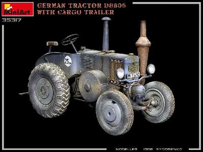 German Tractor D8506 With Cargo Trailer - image 12