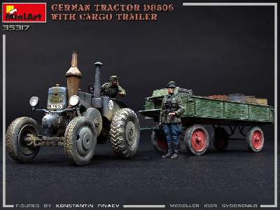 German Tractor D8506 With Cargo Trailer - image 14