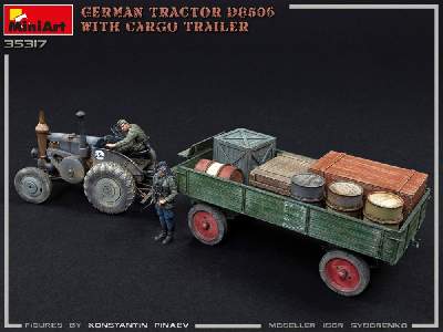 German Tractor D8506 With Cargo Trailer - image 15