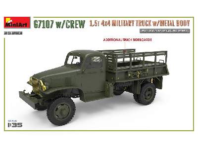 Chevrolet G7107 w/crew 1,5t 4x4 Cargo Truck w/metal Body - image 4