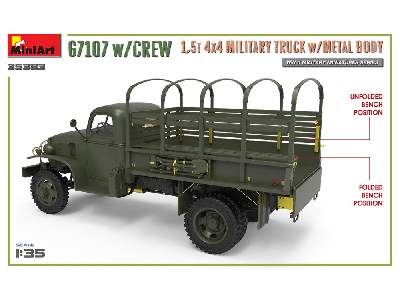Chevrolet G7107 w/crew 1,5t 4x4 Cargo Truck w/metal Body - image 7