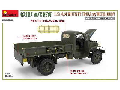 Chevrolet G7107 w/crew 1,5t 4x4 Cargo Truck w/metal Body - image 12