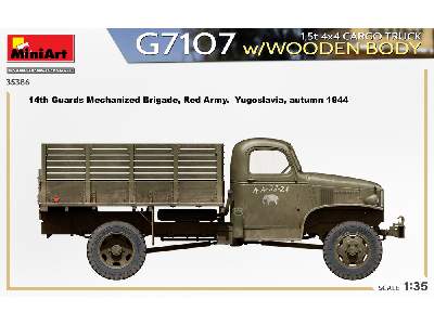 Chevrolet G7107 1,5t 4x4 Cargo Truck w/Wooden Body - image 5