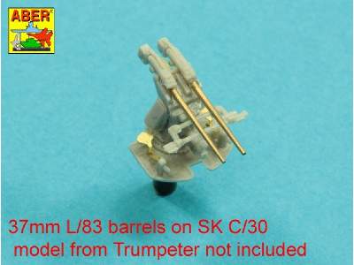 Set of 16 pcs 37 mm L/83 barrels SK C/30 for German ships - image 3