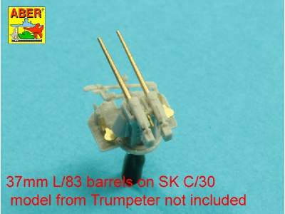 Set of 16 pcs 37 mm L/83 barrels SK C/30 for German ships - image 5