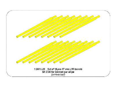 Set of 16 pcs 37 mm L/83 barrels SK C/30 for German ships - image 7