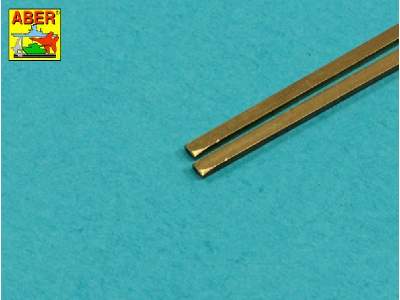 Brass  square rods 1,5 mm length 245mm x2 pcs. - image 2